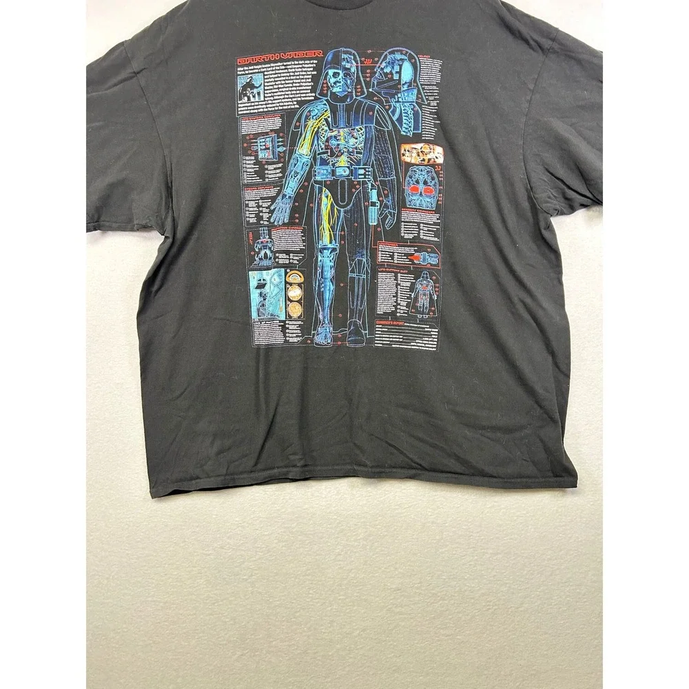Star Wars Darth Vader Anatomy T Shirt Mens 3XL‎ Black Graphic Tee